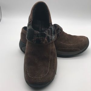 Merrell Moccasin Brackens slip on shoe with closed back size 7.5 Suede